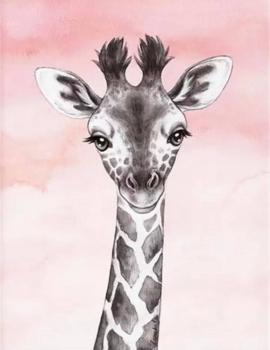 Diamond Painting pink Animal Giraffe 20x25cm eckig